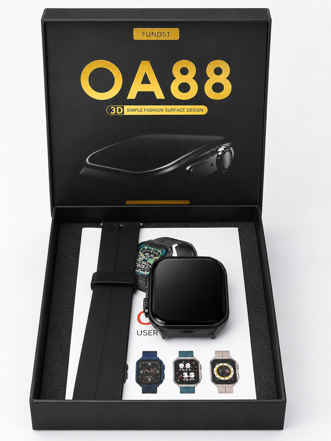 FUNOST OA88 Smart Watch – Premium Full Touch Display Bluetooth Smartwatch